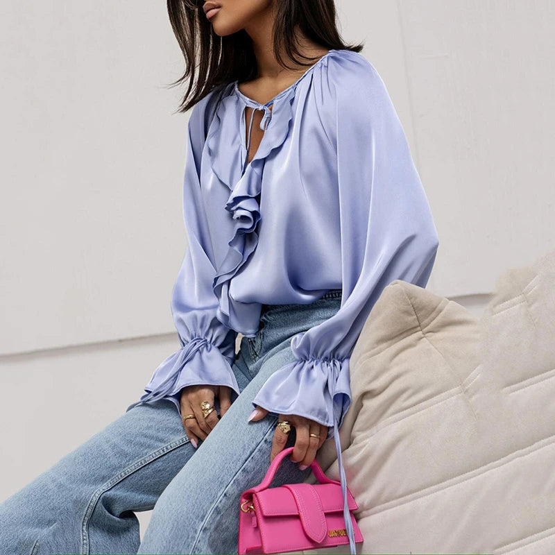 Spring Summer Fashion Loose Blouses for Women