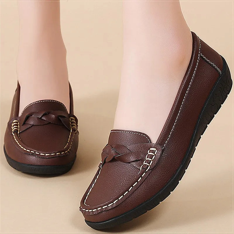Women's Loafers Loafers Genuine Leather Shoes