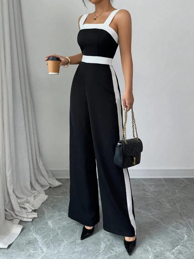 Women's Casual Black Jumpsuit