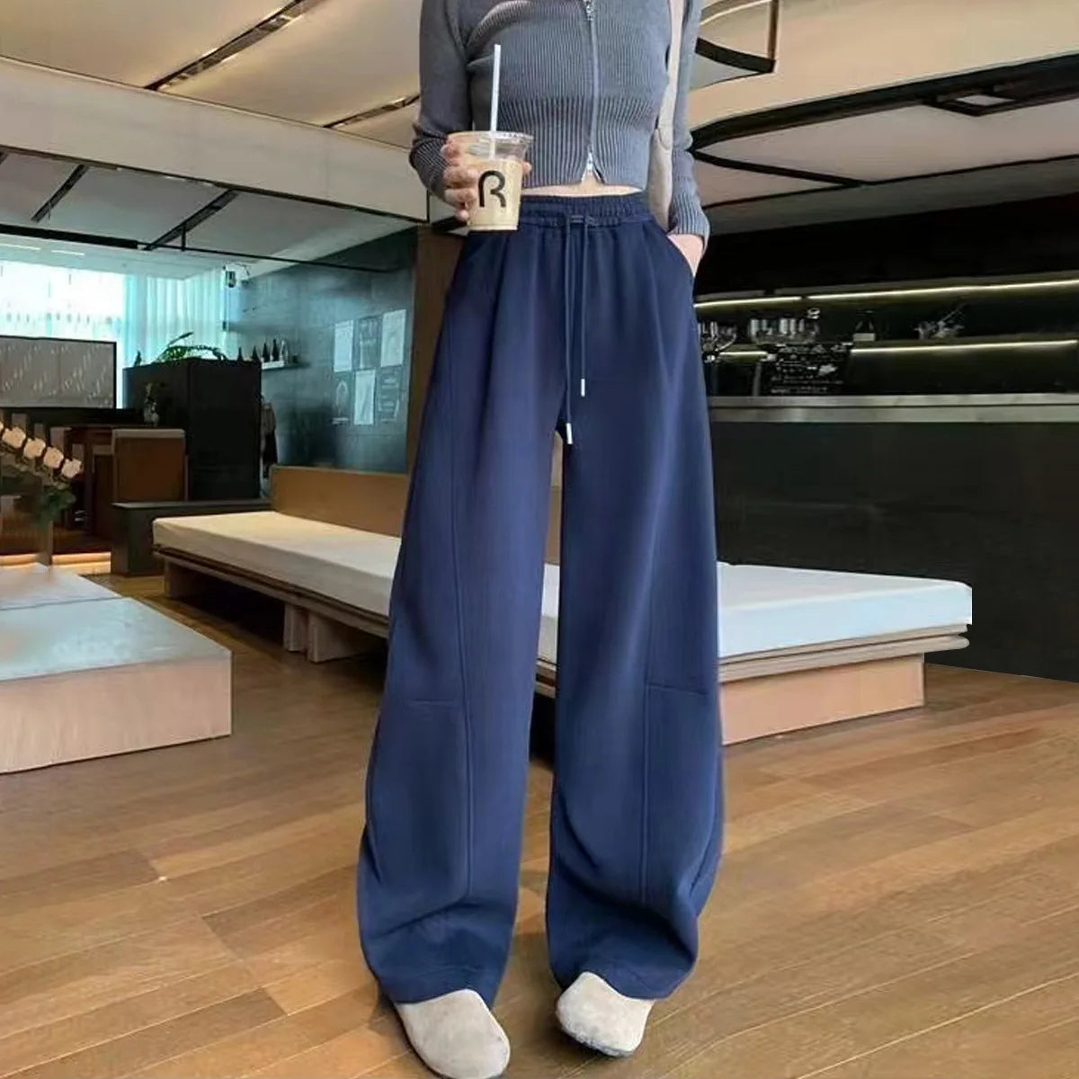 Wide leg Loose Casual SWeatpants