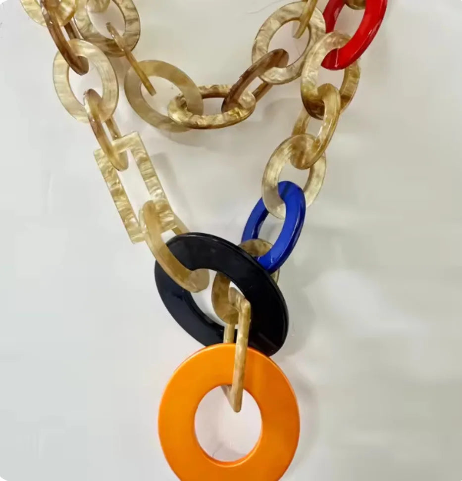 High quality punk acrylic choker necklace