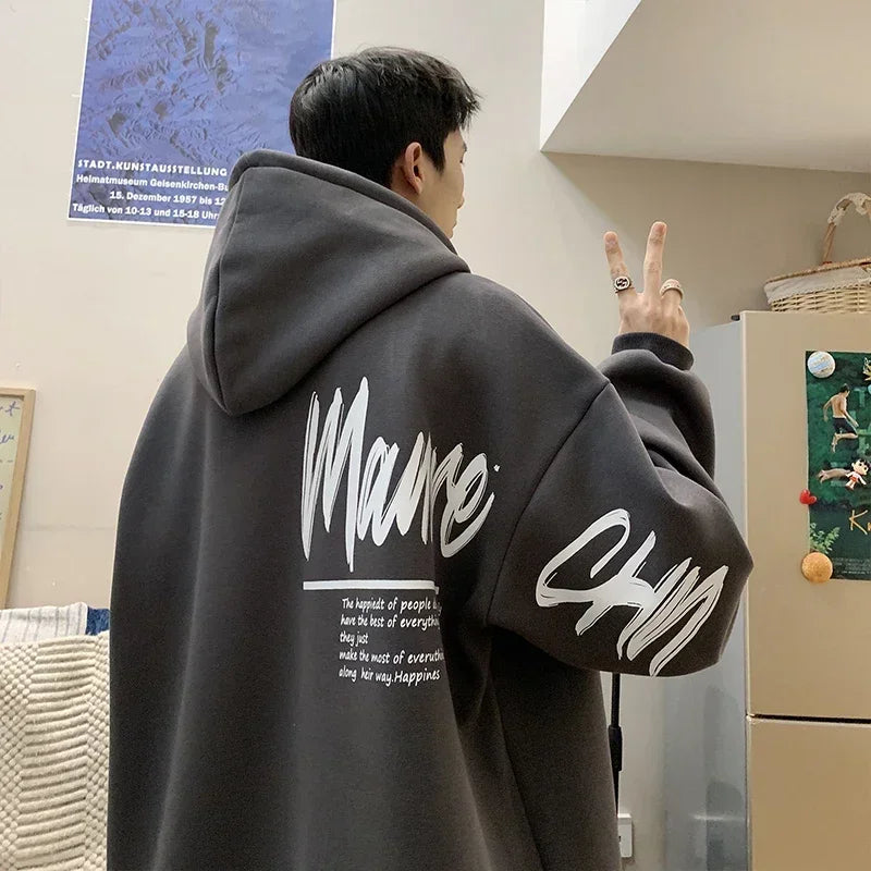 Oversized Hoodie White With Hat