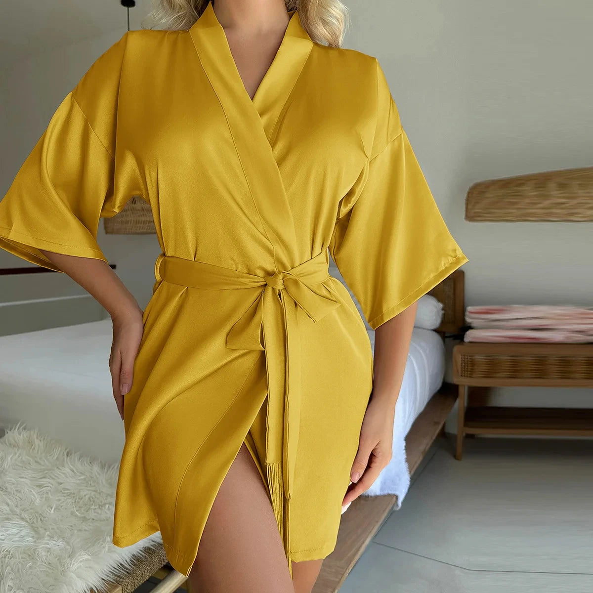 Silky  Comfortable Homewear Ladies Robe