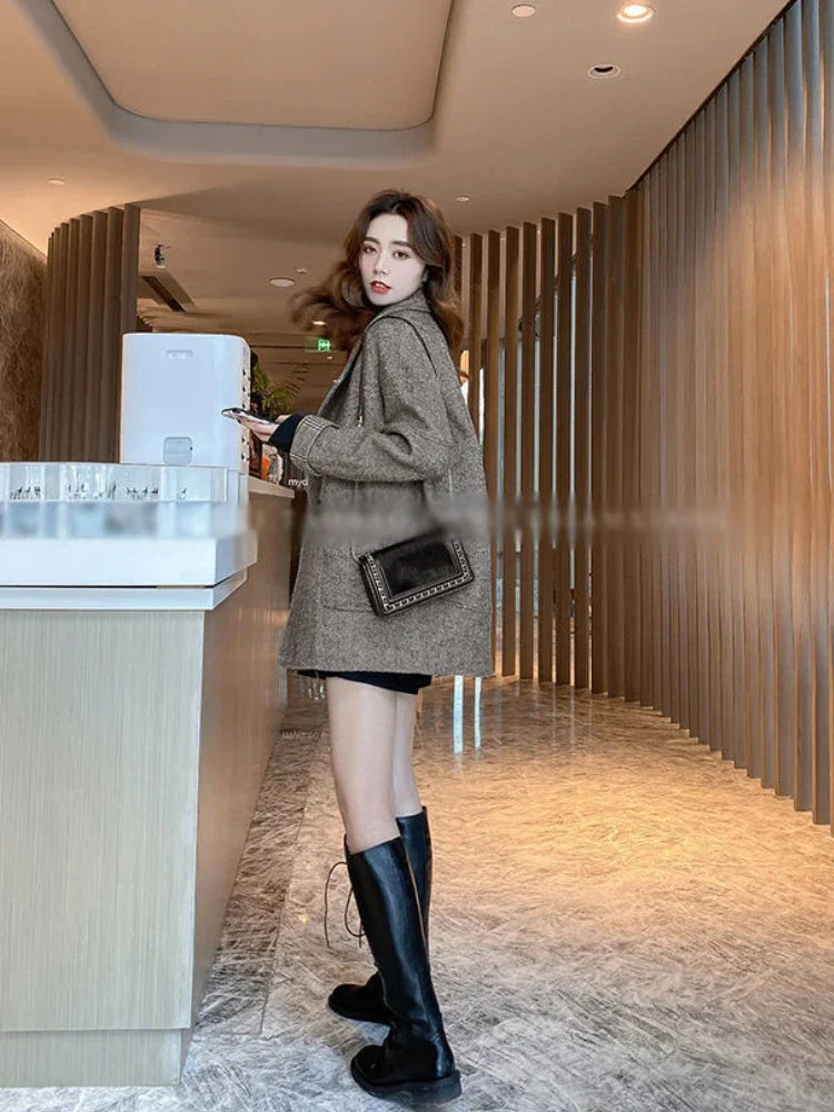 Women's Coats  Thick Warm Woolen Jackets