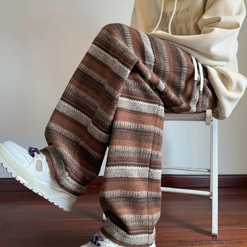 Wide Leg Pants Men Women  Casual Straight Pants