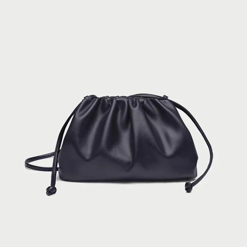 Cloud Soft Leather Madame Bag Single Shoulder Slant Dumpling Bag