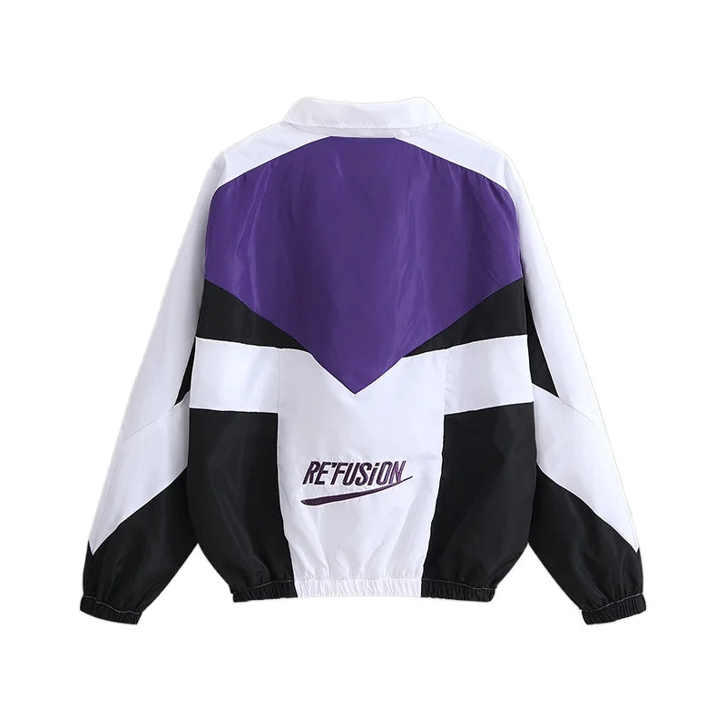 Varsity Jacket Men Patchwork Embroidery Bomber Jacket