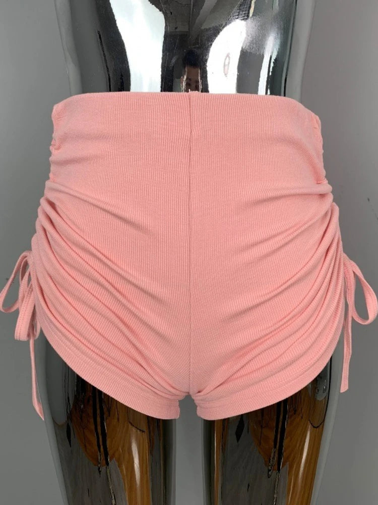 Soft Skinny High Waist Casual Femme Short Trousers