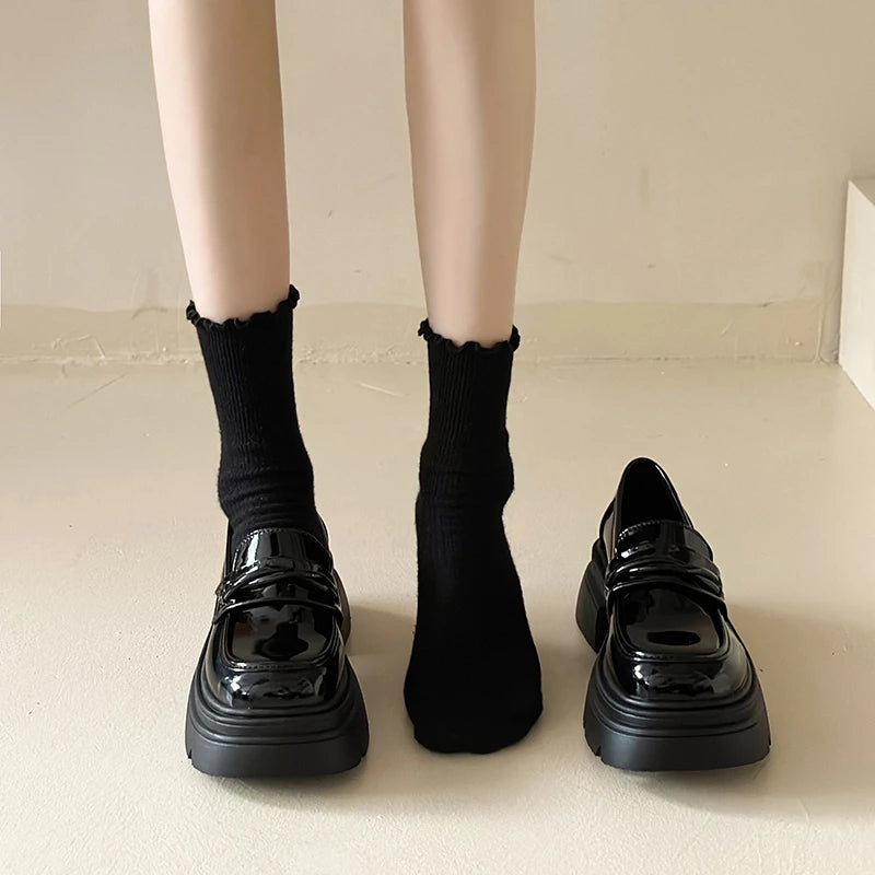 High-heel Loafers for Women, Height-increasing Women's Shoes