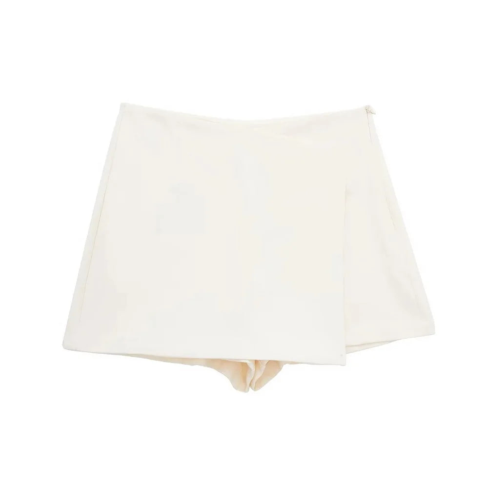 Asymmetric High waist Shorts Skirts for Women