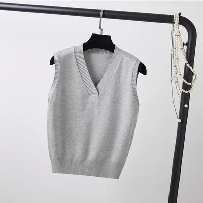 New sweater vest women sleeveless knitwear