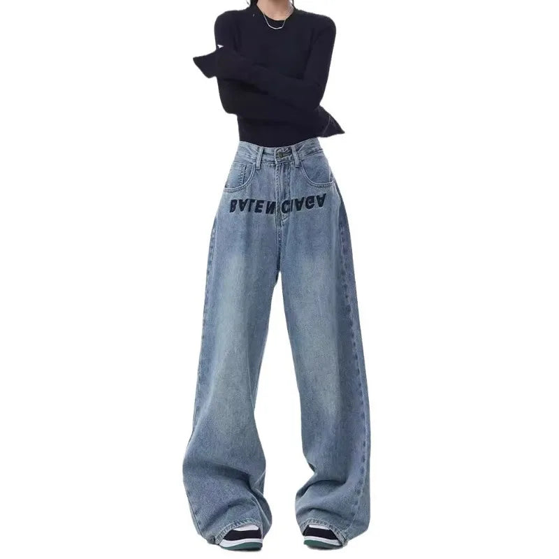 Blue Jeans Women Embroidered Design