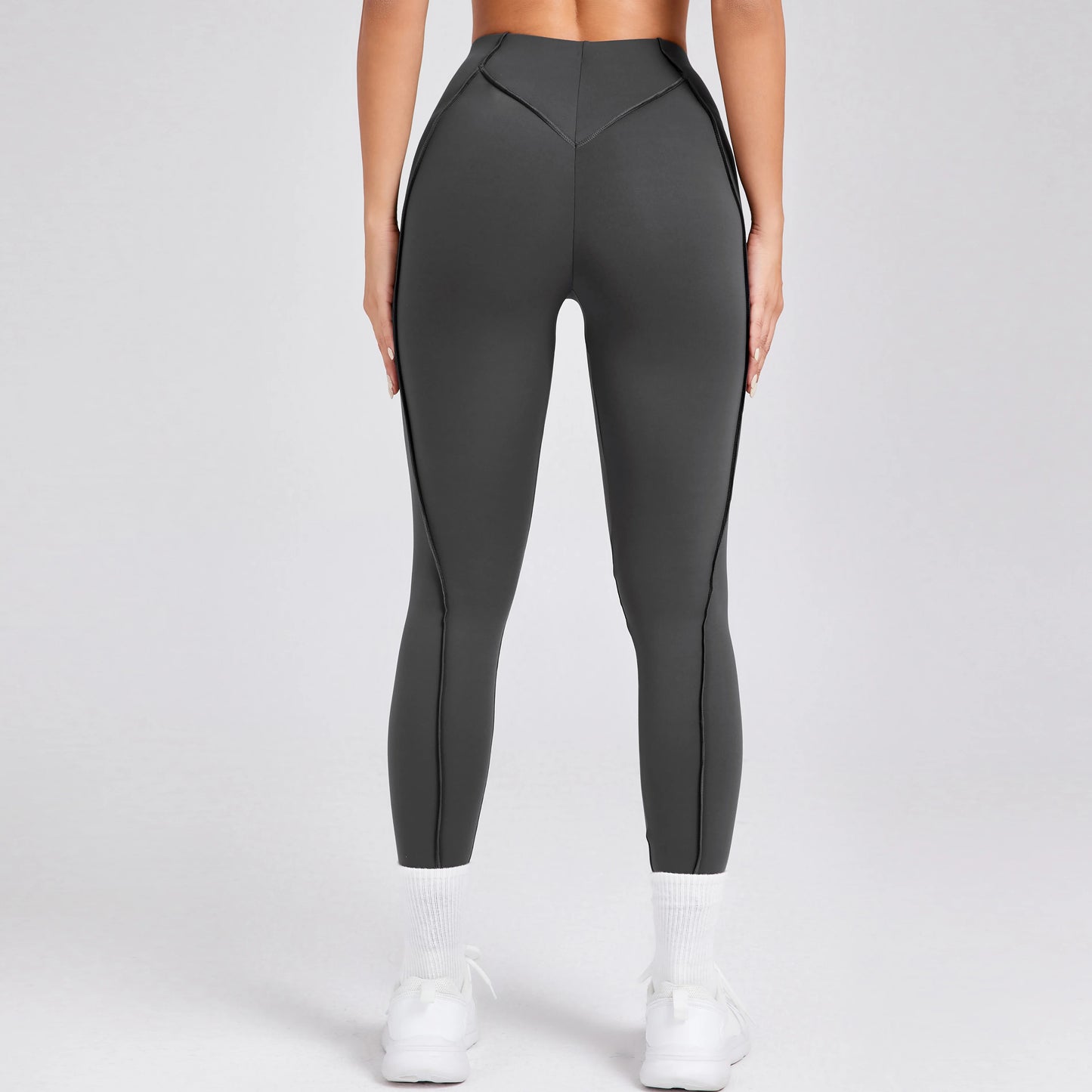 Women Nude Straps Yoga Pants Squat Proof
