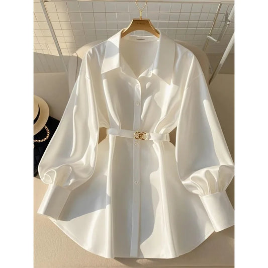 White Blouses  French High-end Shirts