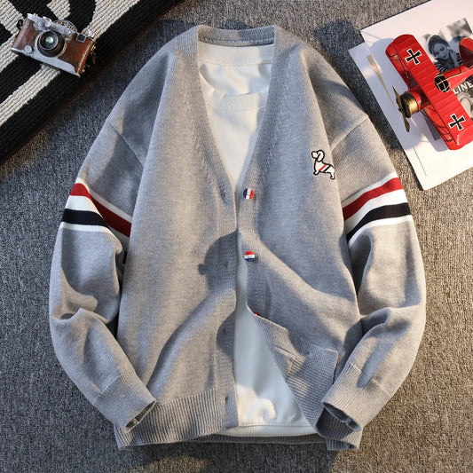 Casual Knitted Sweater Coat for Men Couple