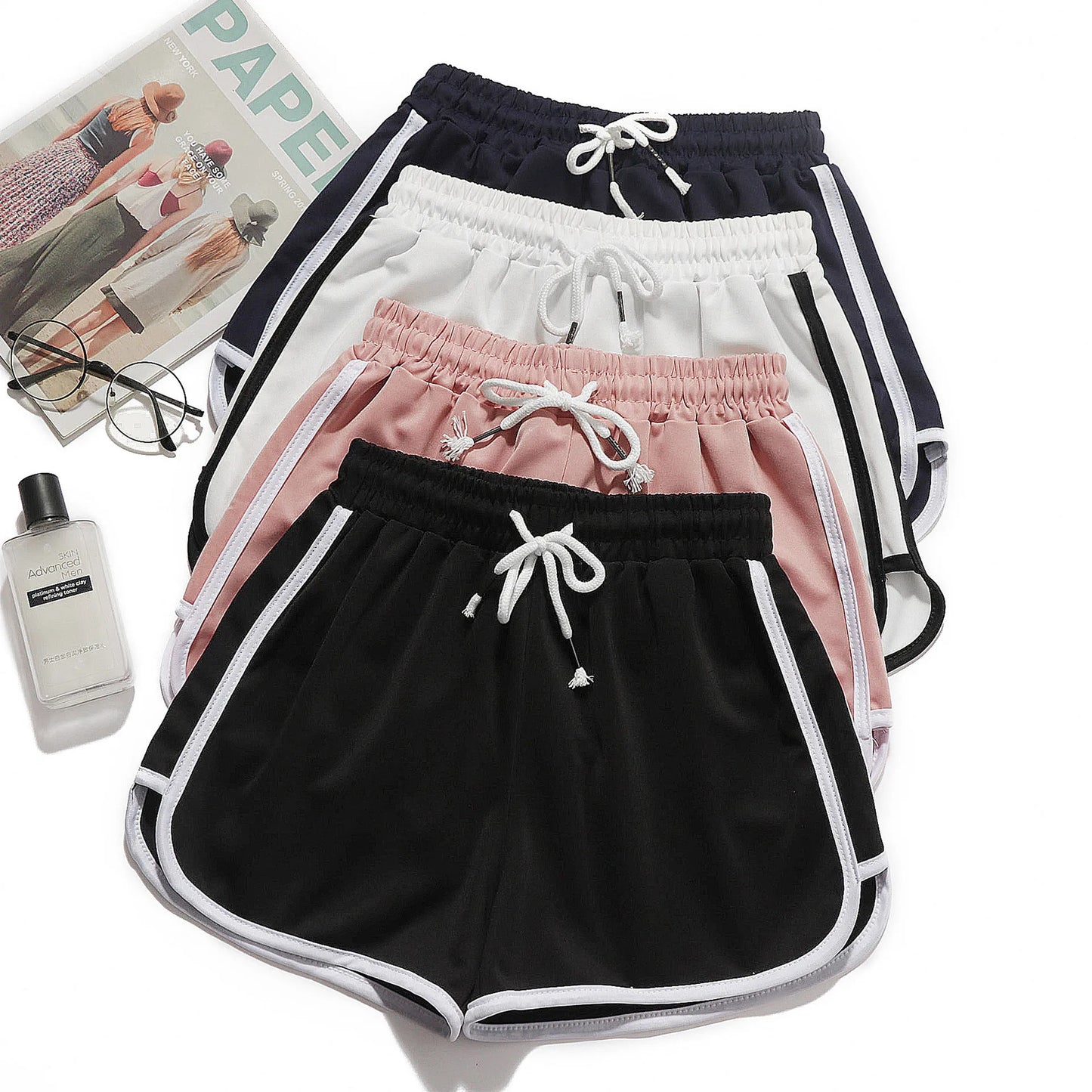 Women yoga Shorts Summer outer wear mid-waist casual pants