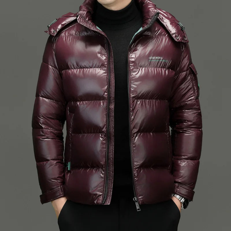 Men Parkas Thicken Warm Coat  Cotton Winter Puffer Jackets