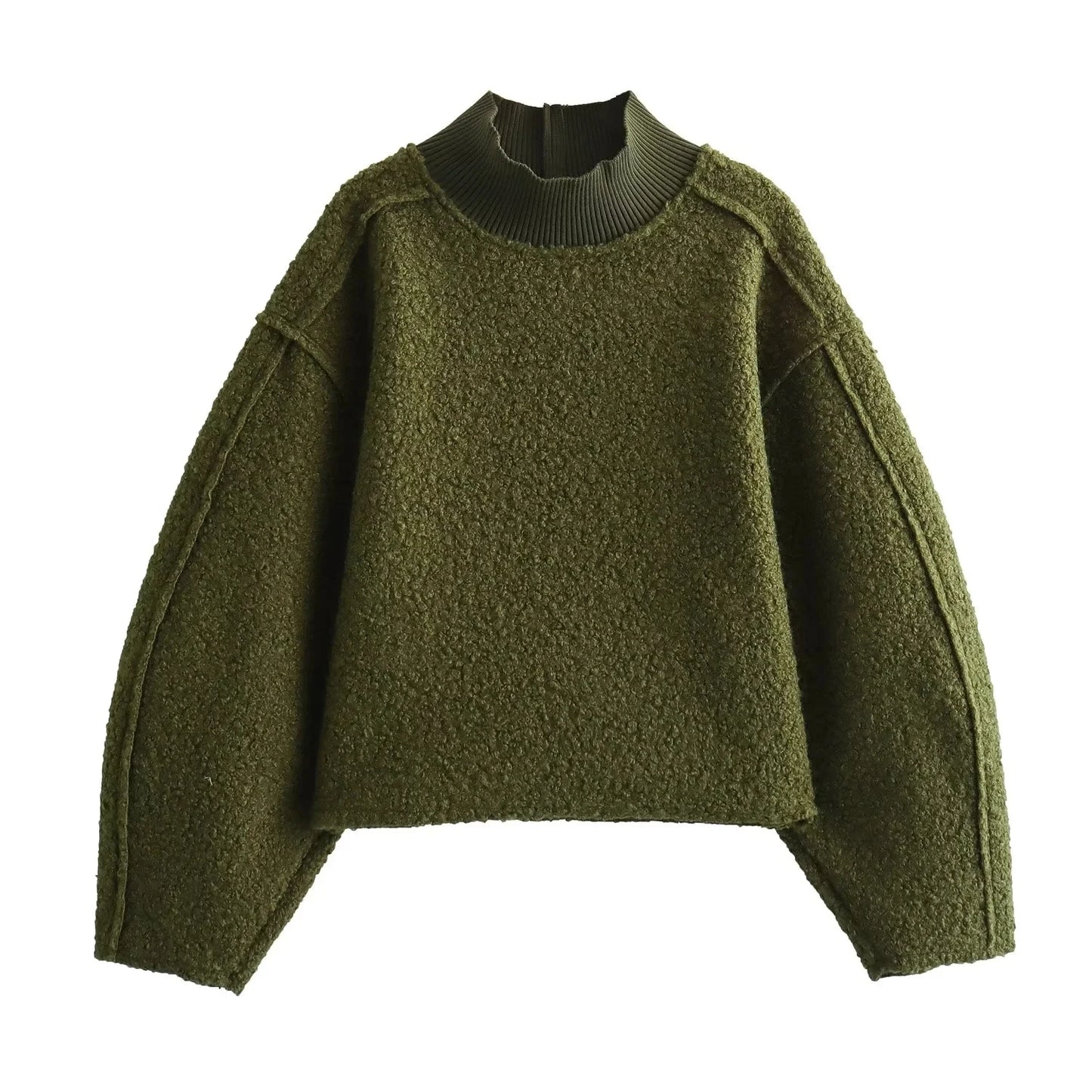 HH Sweatshirts Turtleneck Long Sleeve Pullover for Women