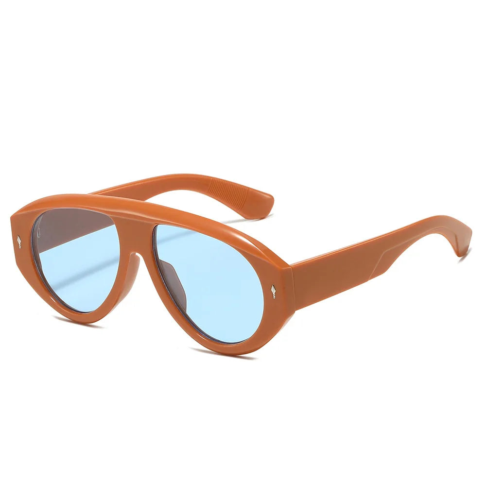 Women's Vintage Oversize Square Computer Glasses Anti-Blue Light