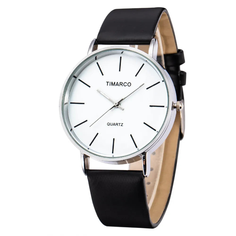 Women's Watches  Fashion Metal Round Dial Analog Quartz Watch for Men Women