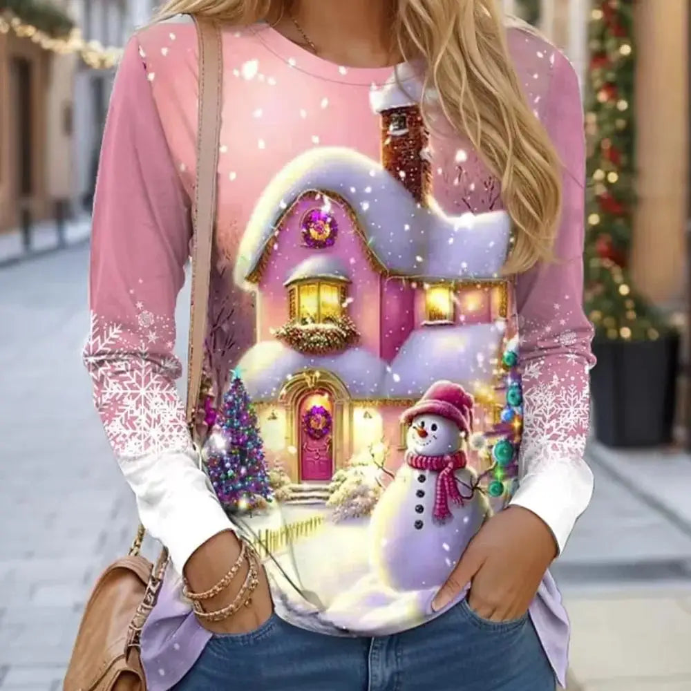 Women Sweatshirt Designer Round Neck Long Sleeve