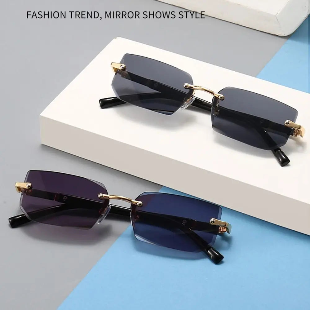 Trendy Rimless Sunglasses for Women