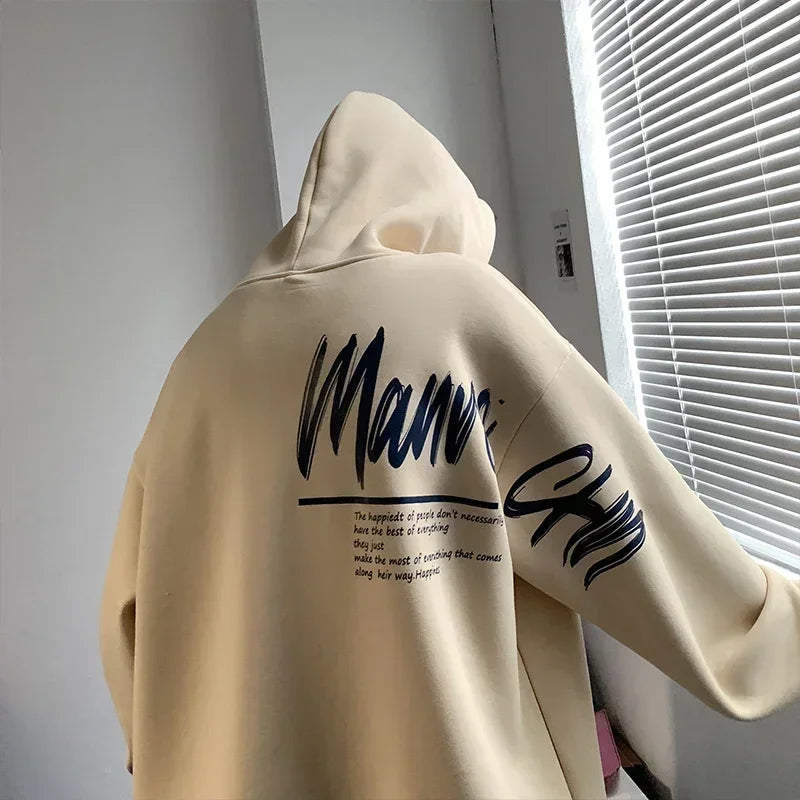 Oversized Hoodie White With Hat