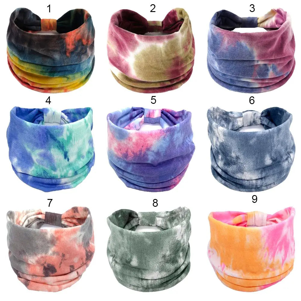 Criss Cross Yoga Twist Turban Wide Knotted Headbands