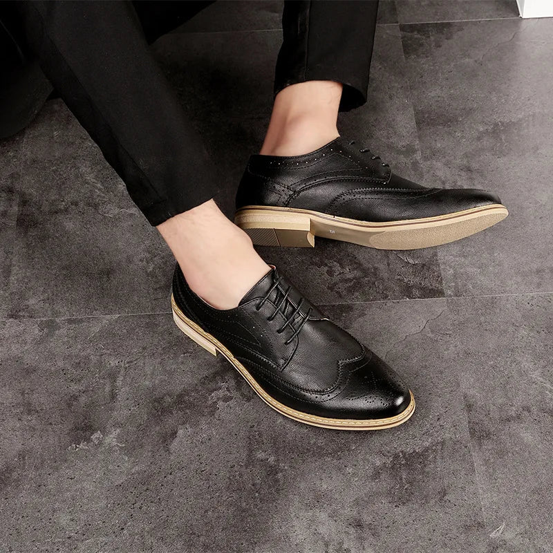 Mens Dress Shoes Breathable Business Formal Shoes