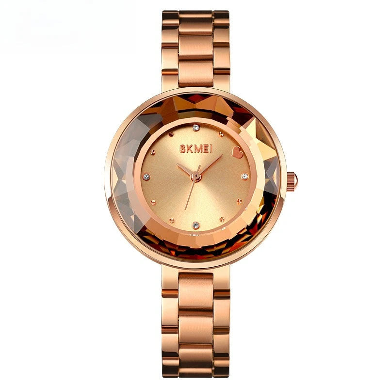 Women's Quartz Watch Screw-Down Crown