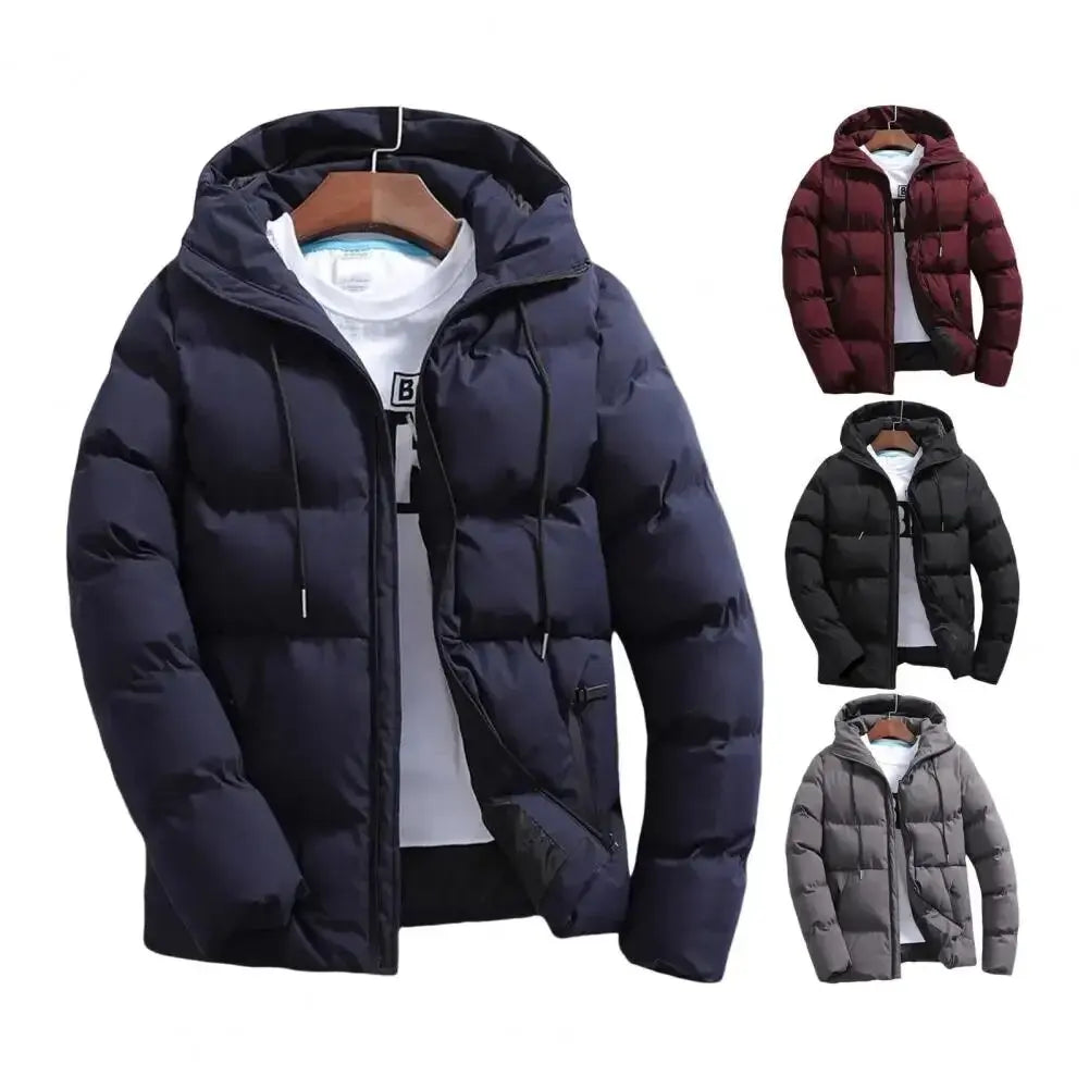 Thick Puffer Jacket Casual Hooded Warm Coat