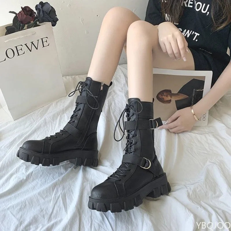 Women's Boots  New comfortable Thick-heeled Shoes