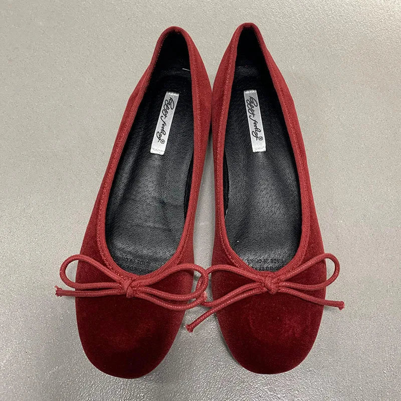 Fashion Silk Women Ballet Flats Shoes