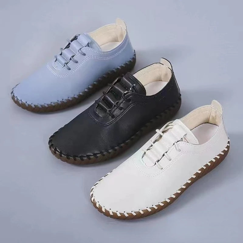 Flat Shoes for Women Handmade Sewin Women Sneakers  Casual