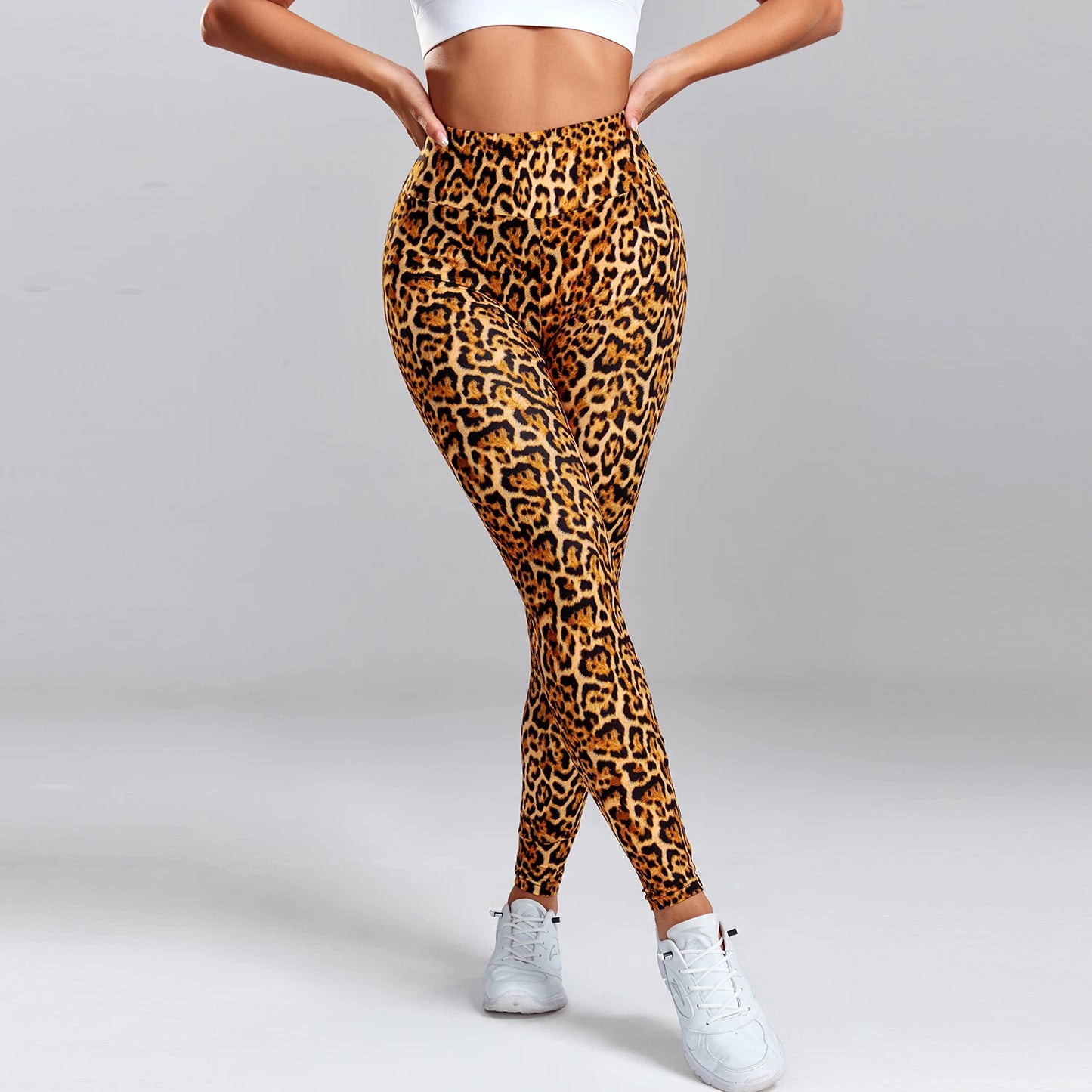 Leopard Print Leggings Fitness Women