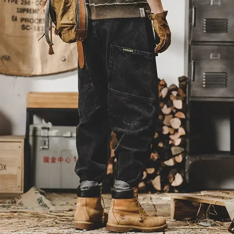 Men's Jeans Tapered Cowboy Pants