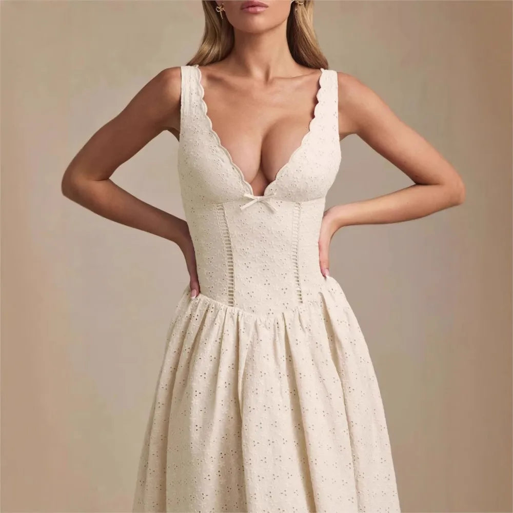 Slim Suspender  Elegant Retro Evening Dress
