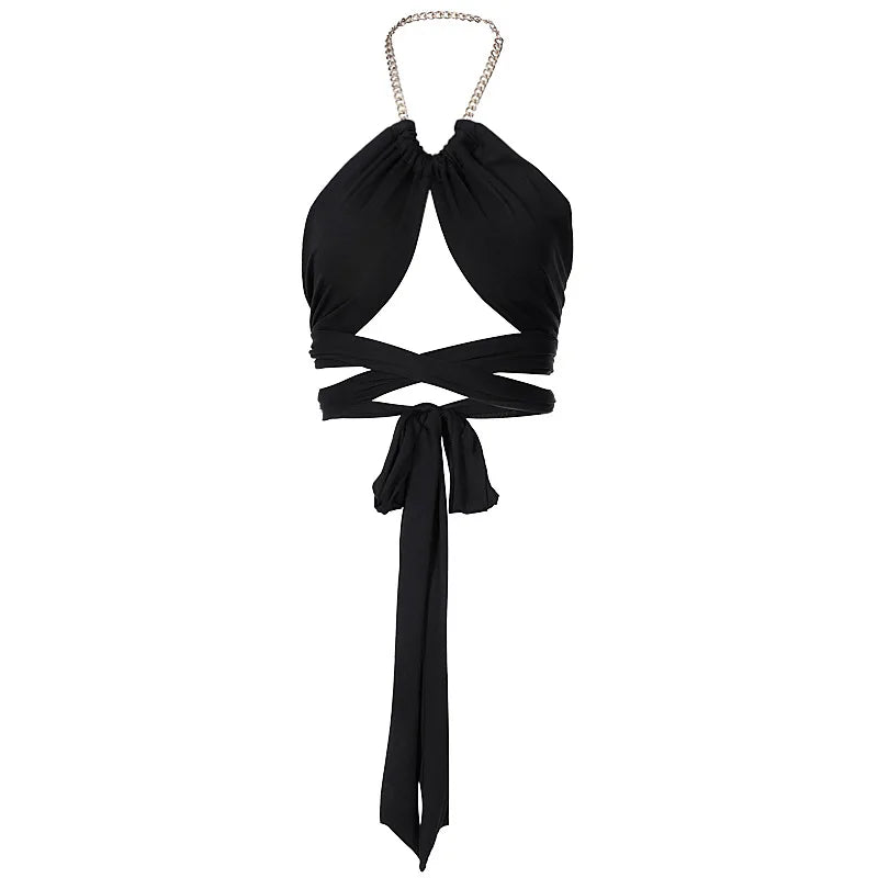 Tank Top for Women Summer Halter Camis Pleated Sleeveless Cami Shirts