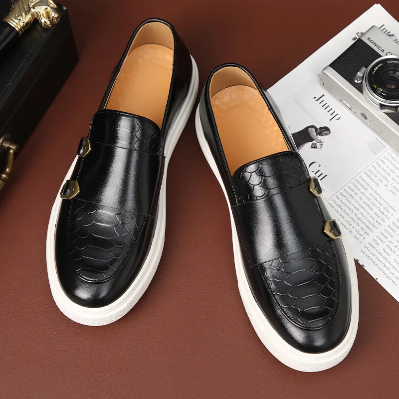 Loafers For Men Leather Casual Driving Shoes