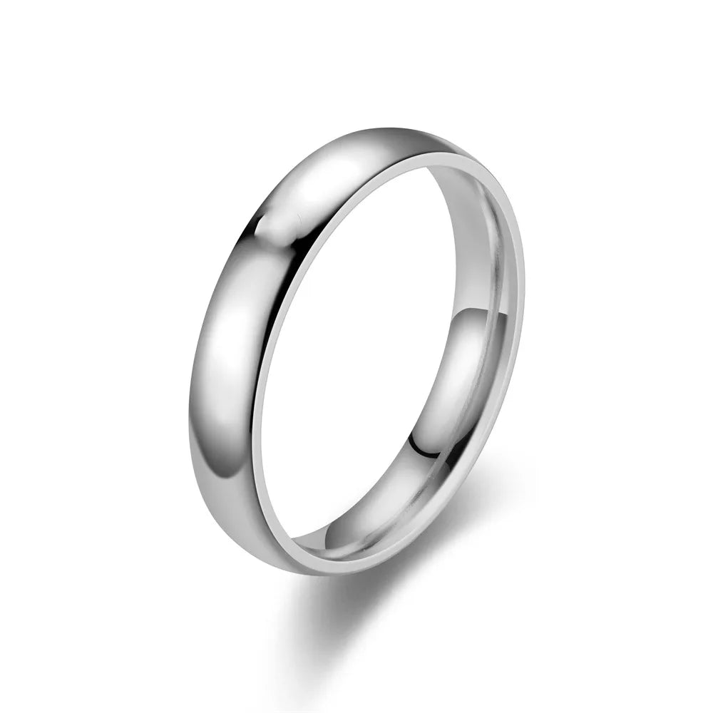 Fashion Charm Jewelry Ring for Men Women Stainless Steel Black Rings