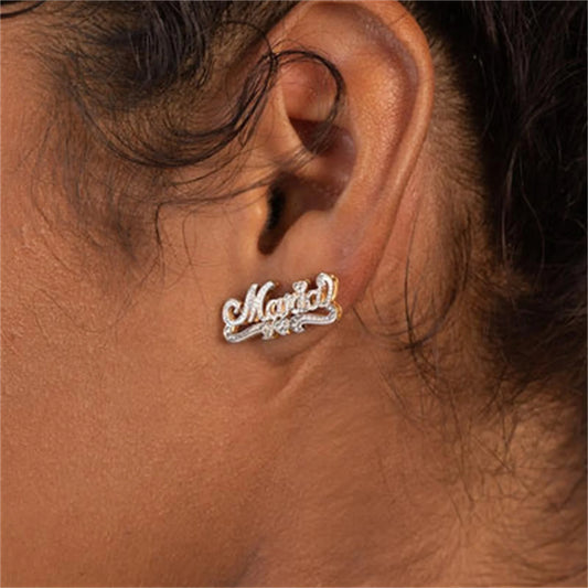 customized earrings hip-hop women's jewelry