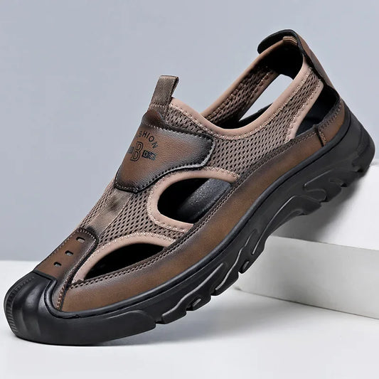 Sandals for Men Casual Sport Sandals  Breathable Hollow Out Mesh Shoes