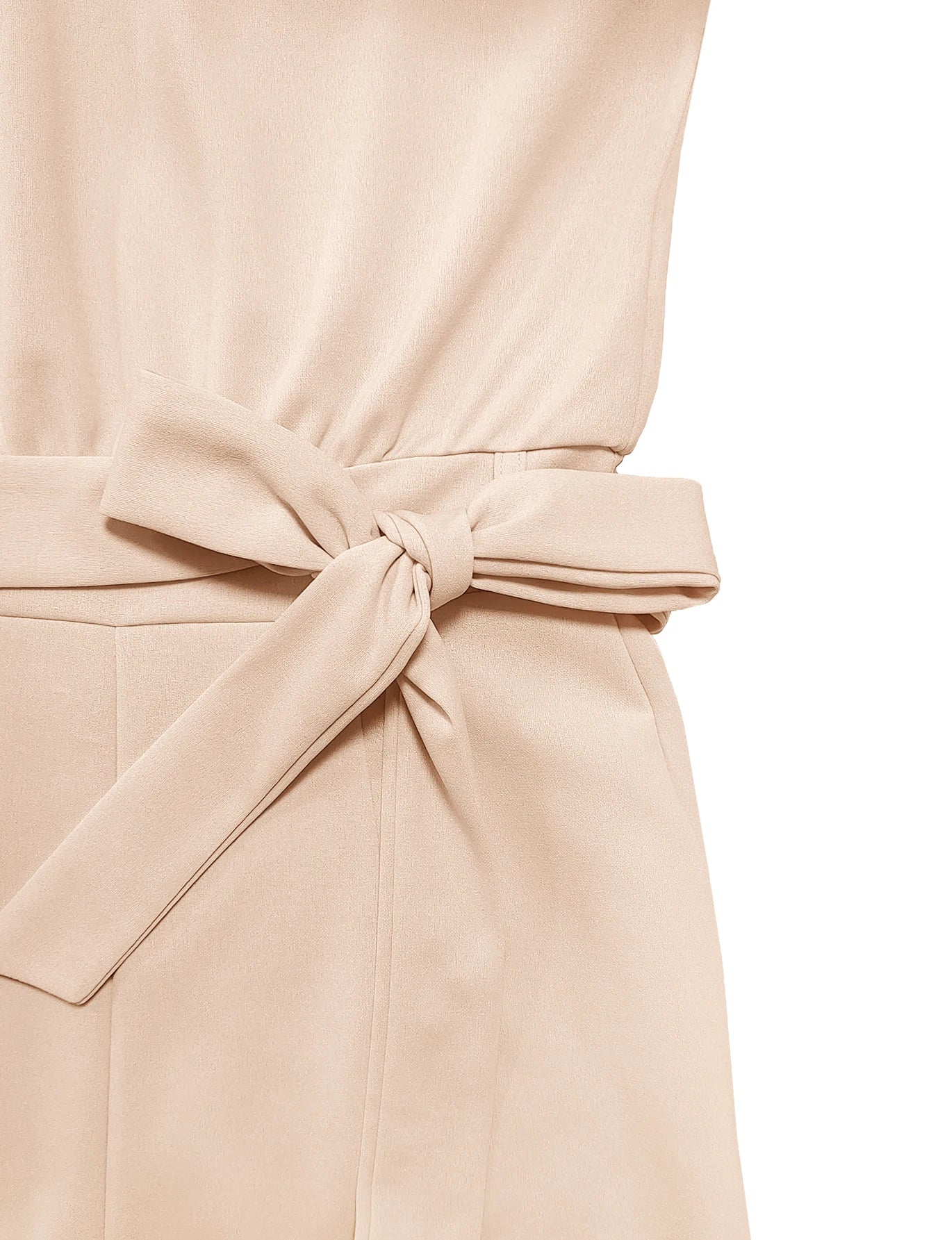 Women's Belted Jumpsuit Casual Wide-Leg Pants
