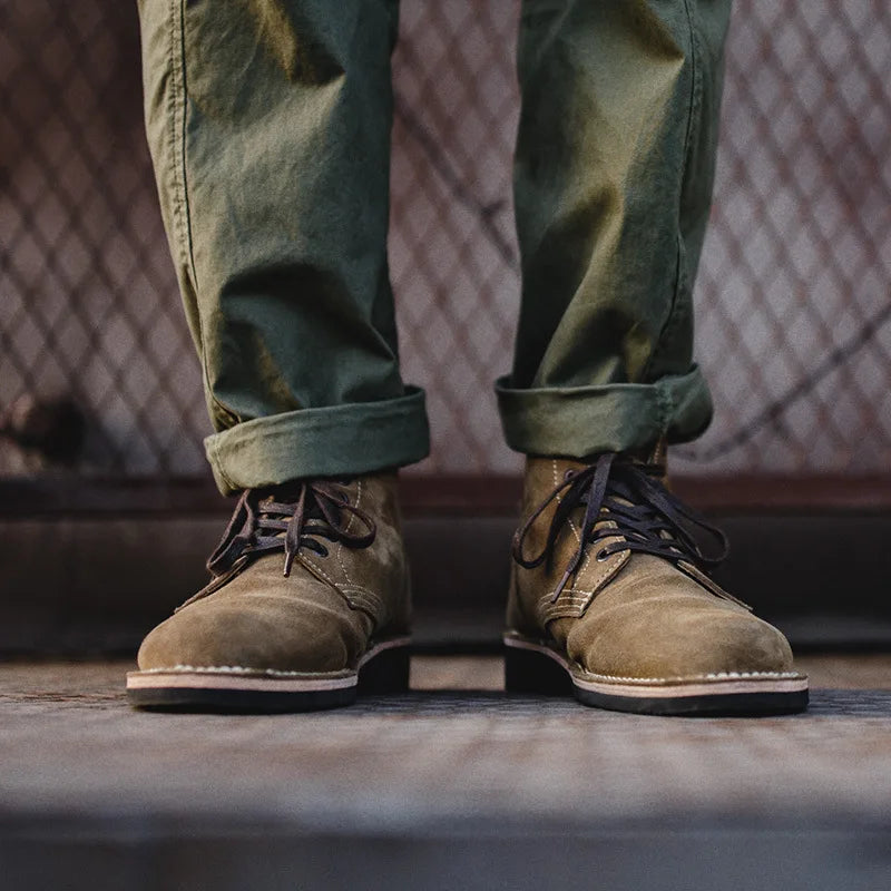 Men's Work Boots High Top Vintage Military Boots