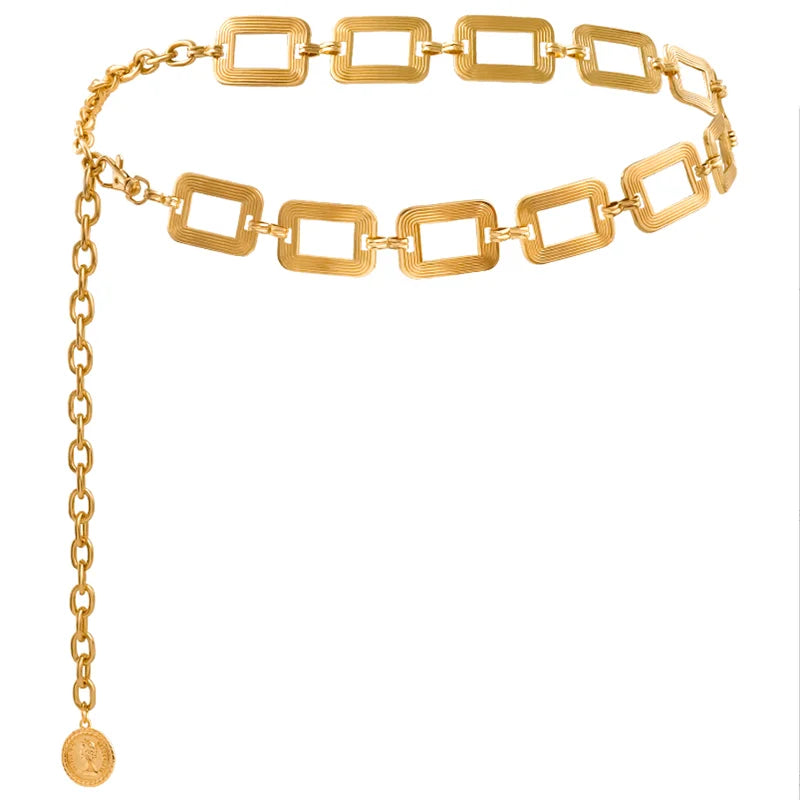 Women's Chain Belt Metal Waist Belt