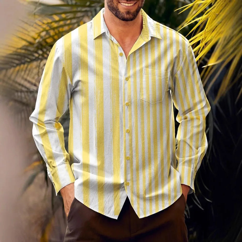 Button Up Shirts Seafoam Striped