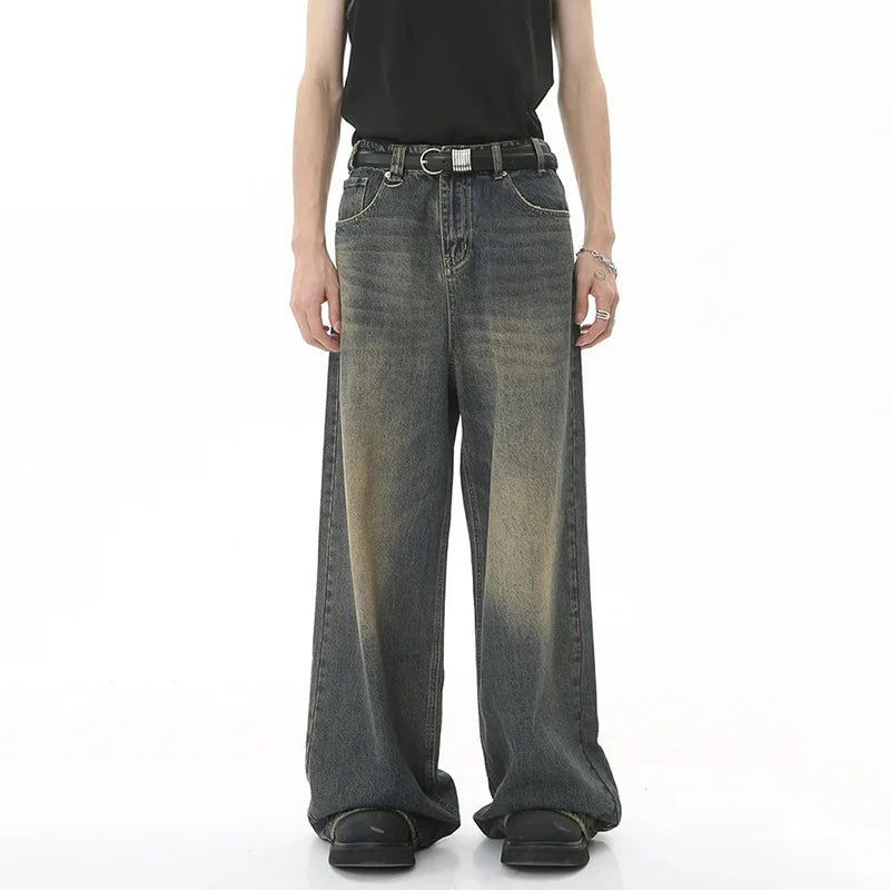 Men's Baggy Straight Leg Wide Leg Jeans