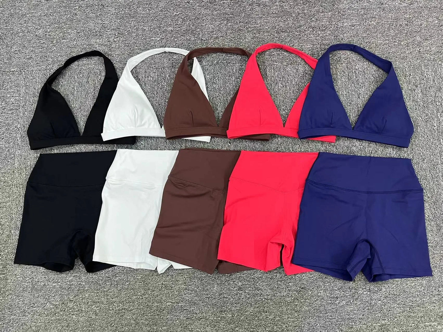 Workout Set for Women Yoga Outfit Seamless Sports Bra High Waist Gym Leggings