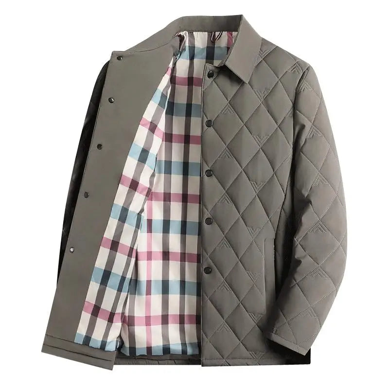Business Men's Stand Collar Warm Puffer Coat