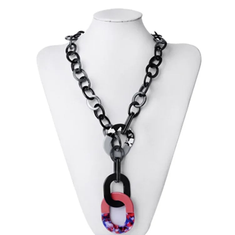 High quality punk acrylic choker necklace
